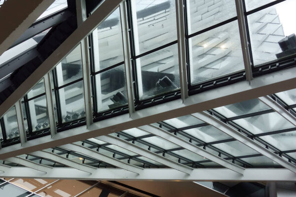 Детальный структурный стиль городского архитектурного стиля с балками