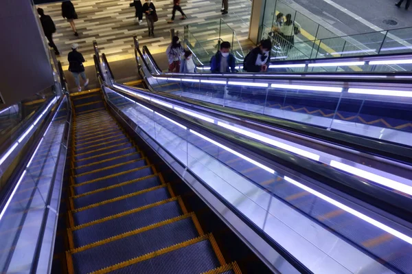 Escalera Mecánica Centro Comercial Moda Agradable Conectado Directamente Con Metro — Foto de Stock