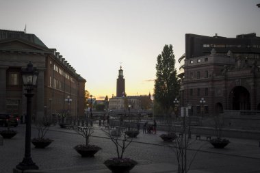 Stockholm City güzel İskandinav mimarisi