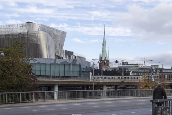Перегляд Будівель Kongresszentrum Парку Стокгольм Швеція — стокове фото