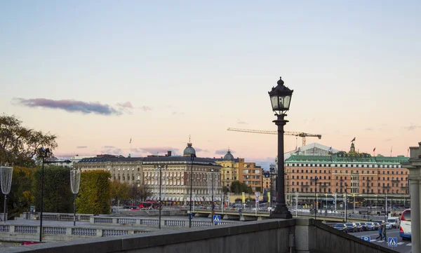 Lanterne Vue Sur Stockholm Focus Sélectif — Photo