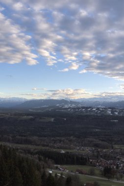 Cityscape kenti Peissenberg gün zaman zaman