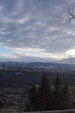 Cityscape kenti Peissenberg gün zaman zaman