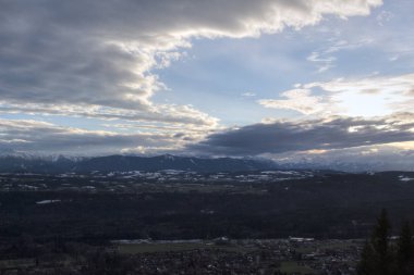 Cityscape kenti Peissenberg gün zaman zaman