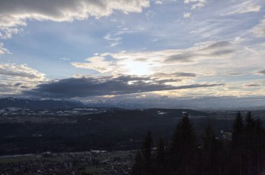 Cityscape kenti Peissenberg gün zaman zaman