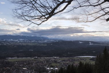 Cityscape kenti Peissenberg gün zaman zaman