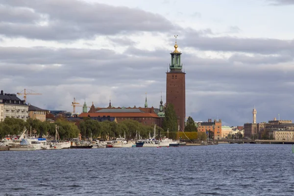 Hermosa Arquitectura Escandinava Ciudad Estocolmo — Foto de Stock