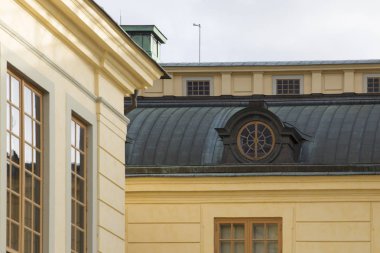 Eski binanın cephesine bakış, seçici odak