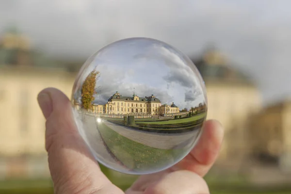 Palácio Drottningholm Água — Fotografia de Stock