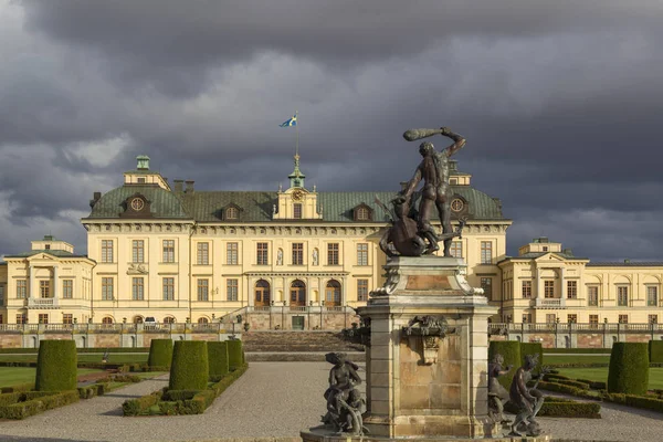 Vista Panorámica Del Castillo Drottningholm — Foto de Stock