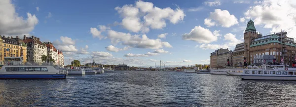 Stockholm Panoramablick Aus Stermalm Richtung Djurgaden — Stockfoto