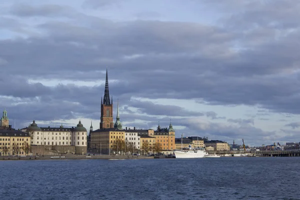 Blick Auf Stockholm Waterfront Tag Zeit Erschossen — Stockfoto