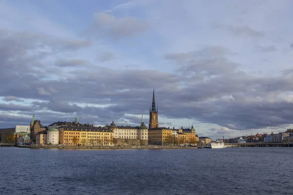 Blick Auf Stockholm Waterfront Tag Zeit Erschossen — Stockfoto