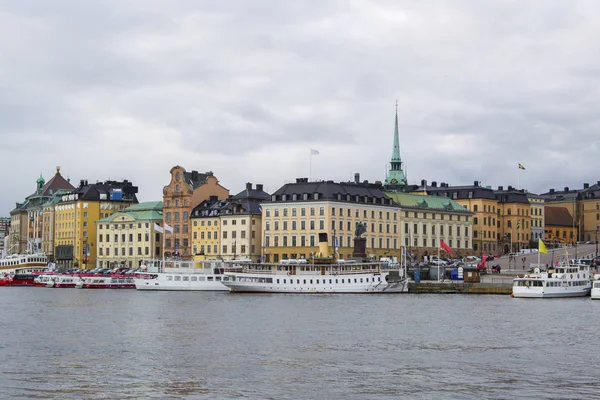 Blick Auf Stockholm Waterfront Tag Zeit Erschossen — Stockfoto