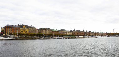 Stockholm şehir ve Baltık Denizi görünümü