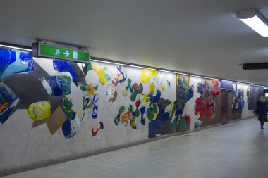 İsveç, Stockholm - Sirca, 2018: modern Stokholm, İsveç metro istasyonu tasarlanmıştır.