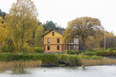 Stockholm şehir ve Baltık Denizi görünümü