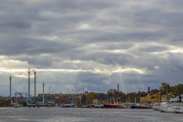 Widok Centrum Sztokholmu Morza Bałtyckiego — Zdjęcie stockowe