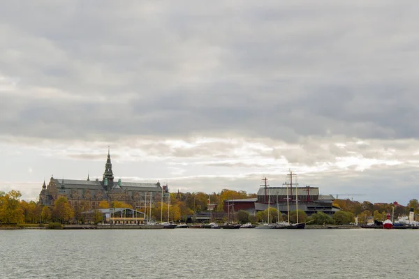 Över Stockholm City Och Östersjön — Stockfoto