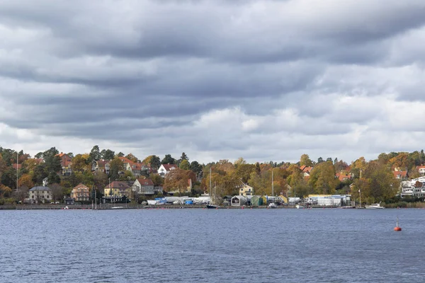 Вид Місто Стокгольма Балтійського Моря — стокове фото