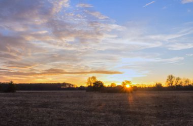 Güzel gün batımı. Doğa kavramı