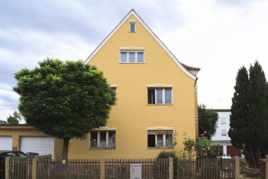 Eski binanın cephesine bakış, seçici odak