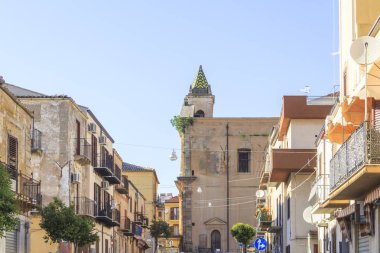 Cepheler eski evler Sicilya Eraclea Cattolica'da