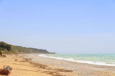 Sicilya Beach deniz, İtalya ile doğal görünümü