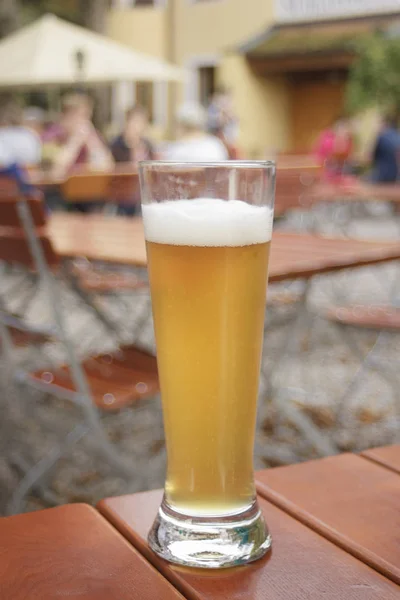 Пшеничное Пиво Стекле Селективная Фокусировка — стоковое фото