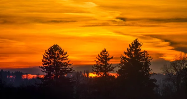 Hermoso Atardecer Concepto Naturaleza —  Fotos de Stock