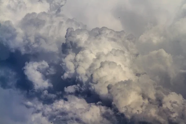 Nézet Nagy Szürke Vihar Felhők — Stock Fotó