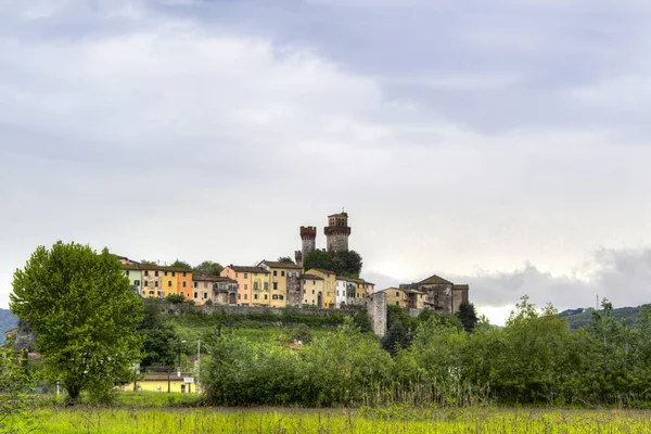 Vista Fortaleza Italiana Castello Nozzano Que Custodiaba Frontera Entre Las —  Fotos de Stock