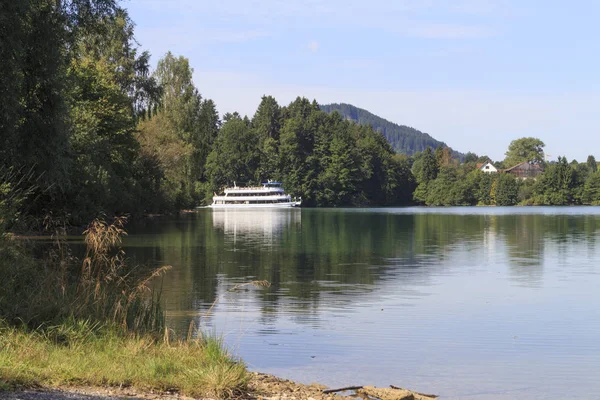 Καραβάκι Forggensee Επιλεκτική Εστίαση — Φωτογραφία Αρχείου