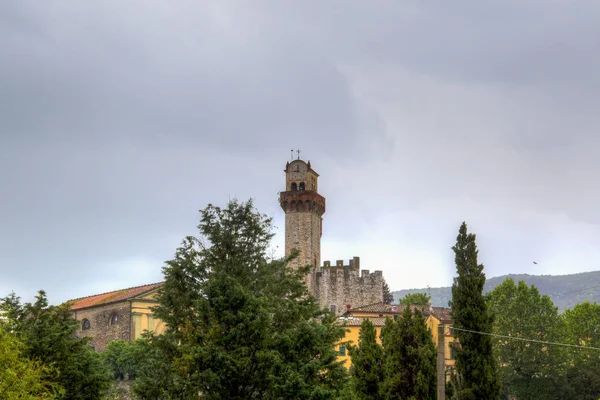 Vista Fortaleza Italiana Castello Nozzano Que Custodiaba Frontera Entre Las —  Fotos de Stock