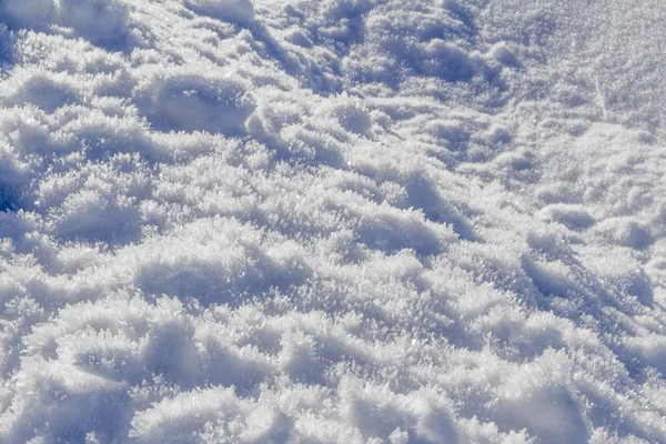 Snow Crystals Glisten Sun Nature Background — Stock Photo, Image