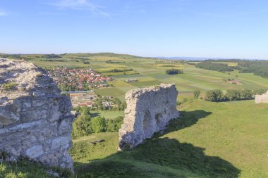 Almanya'da kalıntıları eski kale Bopfingen görünümünü