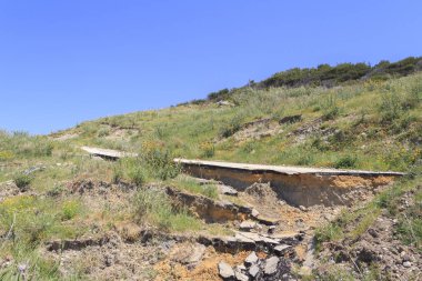 denize kırık yol, seçici odak