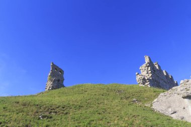 Almanya'da kalıntıları eski kale Bopfingen görünümünü