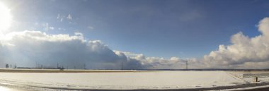 Soğuk Kış güneşli Tema