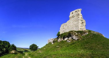 Harabeleri eski kale Bopfingen Almanya parçası görüntüleyin