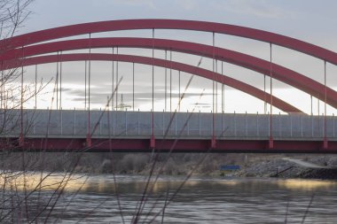 A8 otoyolu Köprüsü. Gün zaman atış