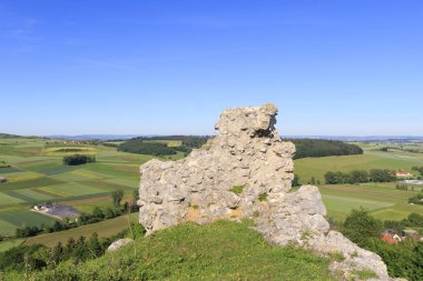 Almanya'da kalıntıları eski kale Bopfingen görünümünü