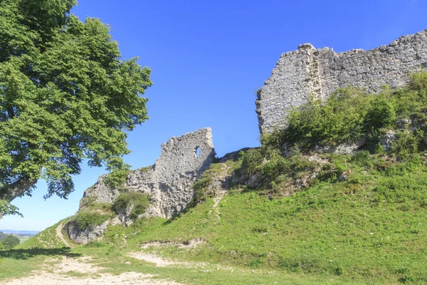 Widok Ruiny Starego Zamku Bopfingen Niemczech — Zdjęcie stockowe