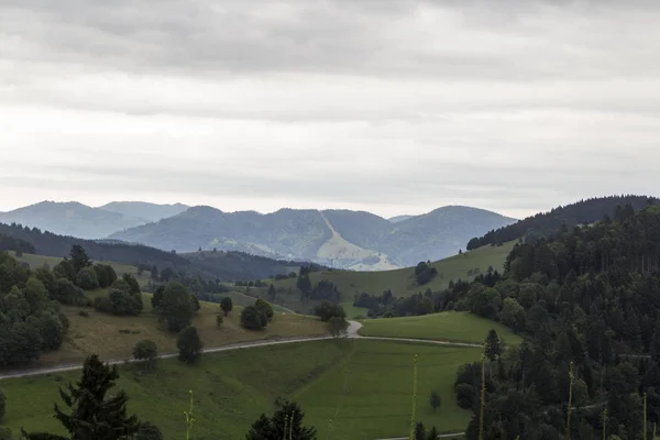 Regenwolken Über Schwarzwald Und Bergen Schweden — Stockfoto