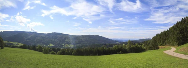 Vista Panorámica Del Paisaje Con Montañas Valle — Foto de Stock