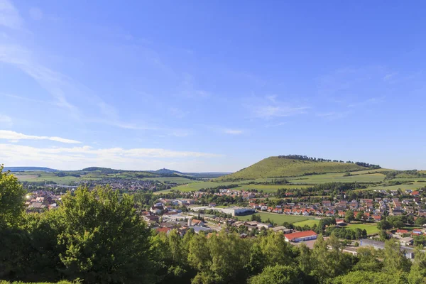 Uitzicht Vanaf Ruïne Oude Kasteel Bopfingen City Duitsland — Stockfoto