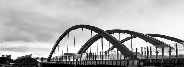 Brücke Auf Der Autobahn Tagesschuss — Stockfoto