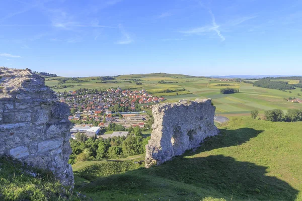 Harabe şehir, Almanya eski kale Bopfingen üzerinden görüntülemek