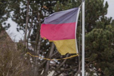 Eski Almanya bayrağı açık havada kapatın 