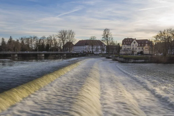 Житлових Будинків Вузьких Старий Місто Вулиці Місті Landsberg — стокове фото